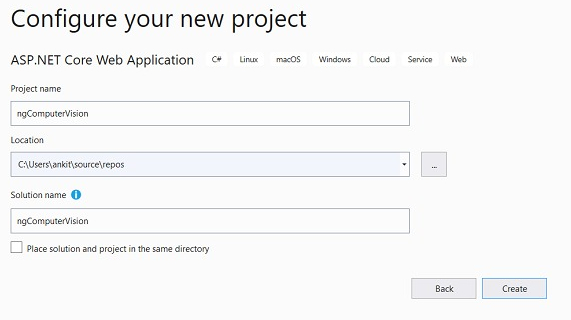 Configure your new project